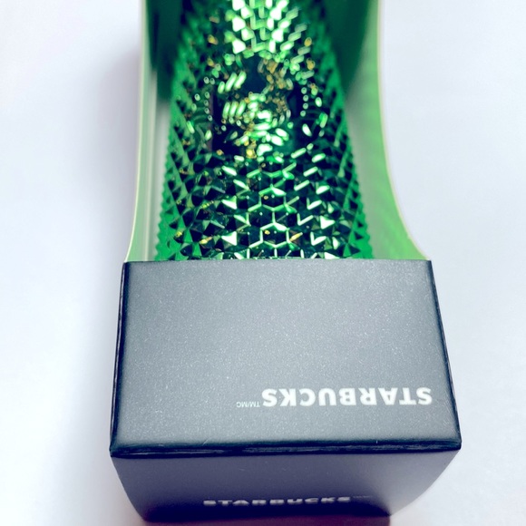 STARBUCKS 2023 Christmas Cold Cup Ornament Key Chain Green BOXED - Picture 3 of 5